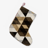 Geometrie herhalen: gestructureerd achtergrondontw kleine kerstsok (Voorkant (Hangend))
