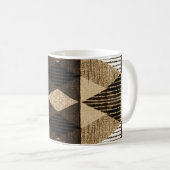 Geometrie herhalen: gestructureerd achtergrondontw koffiemok (Voorkant rechts)