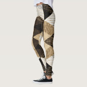Geometrie herhalen: gestructureerd achtergrondontw leggings (Links)