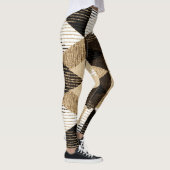 Geometrie herhalen: gestructureerd achtergrondontw leggings (Rechts)