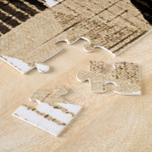 Geometrie herhalen: gestructureerd achtergrondontw legpuzzel (Zijkant)
