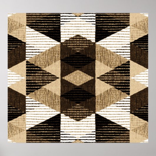 Geometrie herhalen: gestructureerd achtergrondontw poster (Voorkant)