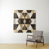 Geometrie herhalen: gestructureerd achtergrondontw wandkleed (In Situ (horizontaal))