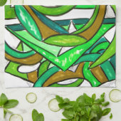 Geometrie Homework - Abstracte kunst Theedoek (Gevouwen)