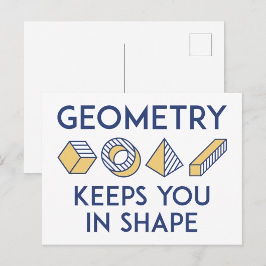 Geometrie houdt je in vorm briefkaart (Voorkant / Achterkant)