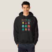 Geometrie houdt je in vorm, geometrische vormen hoodie (Voorkant volledig)