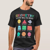 Geometrie houdt je in vorm, geometrische vormen t-shirt (Voorkant)