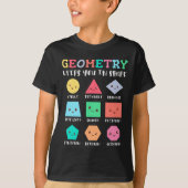 Geometrie houdt je in vorm, geometrische vormen t-shirt (Voorkant)