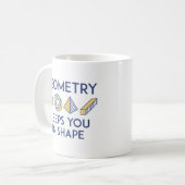 Geometrie houdt je in vorm koffiemok (Voorkant links)