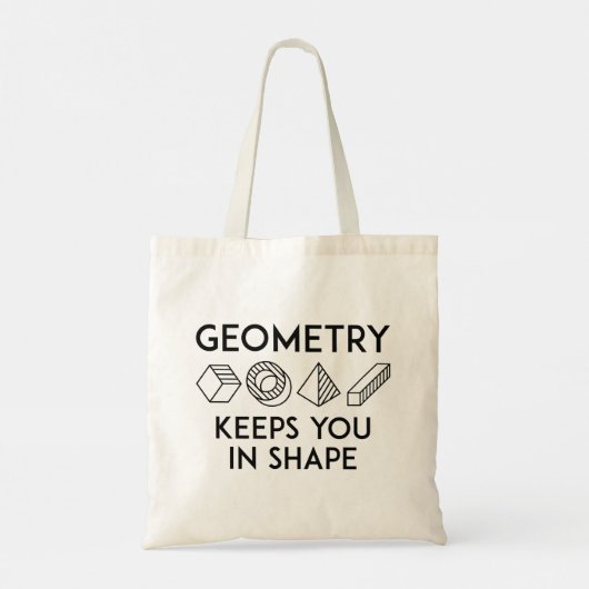 Geometrie houdt je in vorm tote bag (Achterkant)