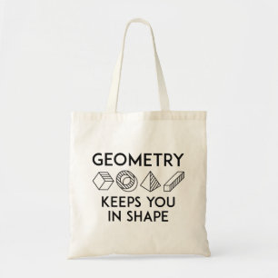 Geometrie houdt je in vorm tote bag