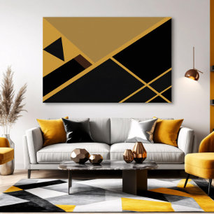Geometrie in aardetinten poster