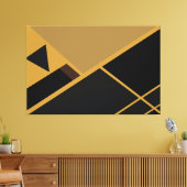 Geometrie in Earth Tones Canvas Afdruk (Insitu (Woonkamer))