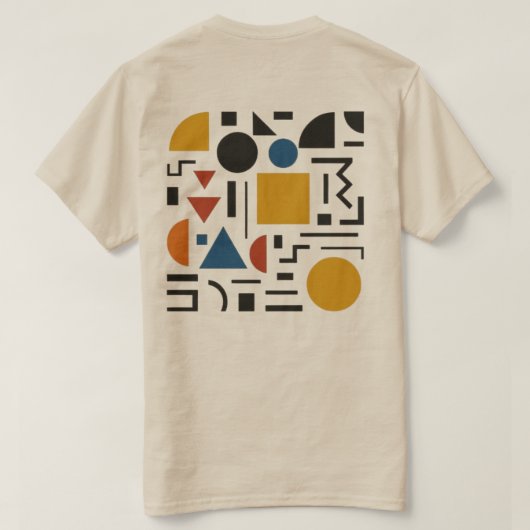 Geometrie in Feeststemming T-shirt (Design achterkant)