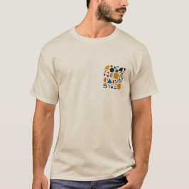 Geometrie in Feeststemming T-shirt