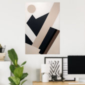 Geometrie in Harmonie Poster (Thuiskantoor)