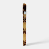 Geometrie in hout iPhone 15 case (Linkerkant)