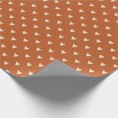 Geometrie in Love - crème op red ochre - patroon. Cadeaupapier (Hoek)