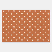 Geometrie in Love - crème op red ochre - patroon. Inpakpapier Vel (Voorkant 2)