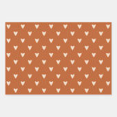 Geometrie in Love - crème op red ochre - patroon. Inpakpapier Vel (Voorkant)