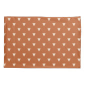 Geometrie in Love - crème op red ochre - patroon. Kussensloop (Achterkant)