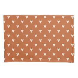 Geometrie in Love - crème op red ochre - patroon. Kussensloop