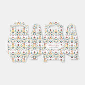  geometrie ingewikkelde klassieke motief bruiloft bedankdoosjes (Uitgevouwen)