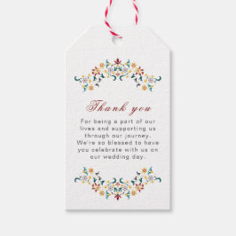 geometrie ingewikkelde klassieke motief bruiloft cadeaulabel