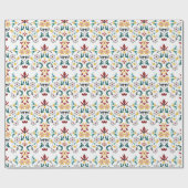  geometrie ingewikkelde klassieke motief bruiloft cadeaupapier (Vlak)