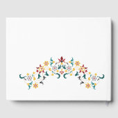  geometrie ingewikkelde klassieke motief bruiloft gastenboek (Achterkant)