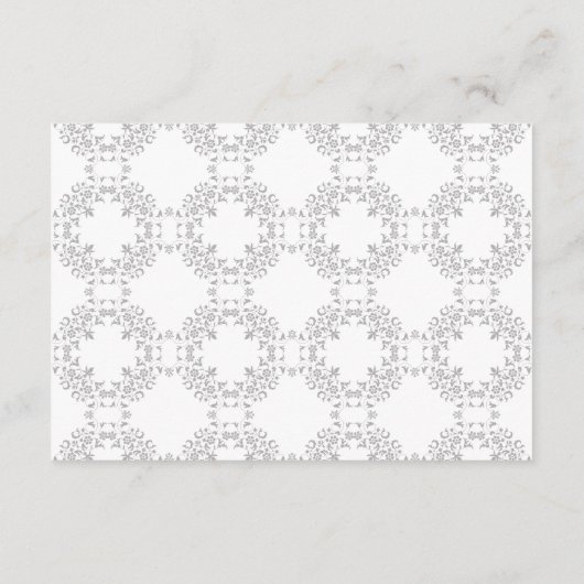  geometrie ingewikkelde klassieke motief bruiloft informatiekaartje (Achterkant)