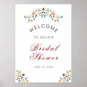  geometrie ingewikkelde klassieke motief bruiloft poster (Voorkant)