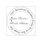 geometrie ingewikkelde klassieke motief bruiloft rubberstempel (Afrduk)