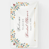 geometrie ingewikkelde klassieke motief bruiloft spandoek (Verticaal)