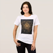 Geometrie is Gebed in Vorm Tri-Blend Shirt (Voorkant volledig)