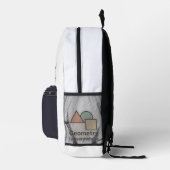 Geometrie is overal Sticker - kleurrijke vormen Bedrukte Rugzak (Rechts)