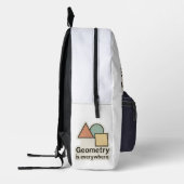 Geometrie is overal Sticker - kleurrijke vormen Bedrukte Rugzak (Links)