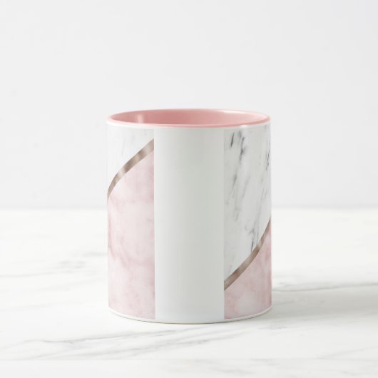 Geometrie marmerwolken mok (Midden)