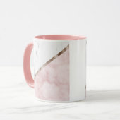 Geometrie marmerwolken mok (Voorkant links)