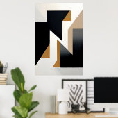 Geometrie met Verbinding Poster (Thuiskantoor)