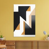 Geometrie met Verbindingen Canvas Afdruk (Insitu (Woonkamer))
