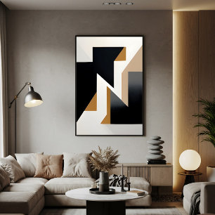Geometrie met Verbindingen Canvas Afdruk