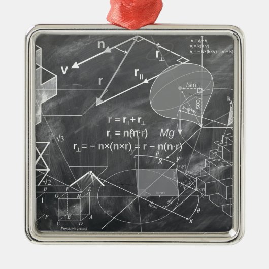 geometrie metalen ornament (Voorkant)