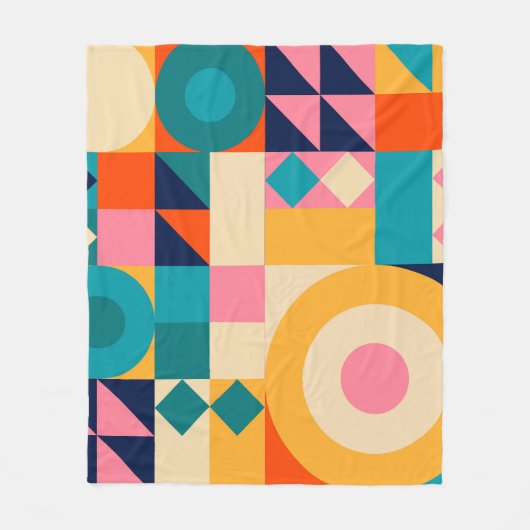 Geometrie minimalistisch: illustratie Poster Fleece Deken (Voorkant)