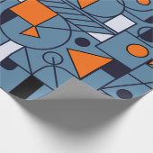 Geometrie minimalistisch kunstwerk retro poster me cadeaupapier (Hoek)