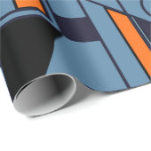 Geometrie minimalistisch kunstwerk retro poster me cadeaupapier (Rol Hoek)