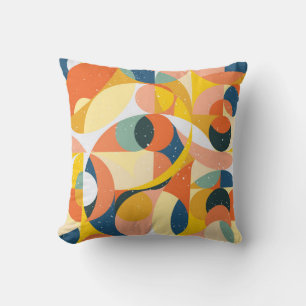 Geometrie minimalistisch kunstwerkpatroon met eenv kussen