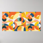 Geometrie minimalistisch kunstwerkpatroon met eenv poster (Voorkant)