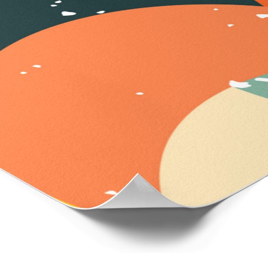 Geometrie minimalistisch kunstwerkpatroon met eenv poster (Hoek)