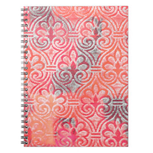 Geometrie modern herhalingspatroon met texturesabs notitieboek